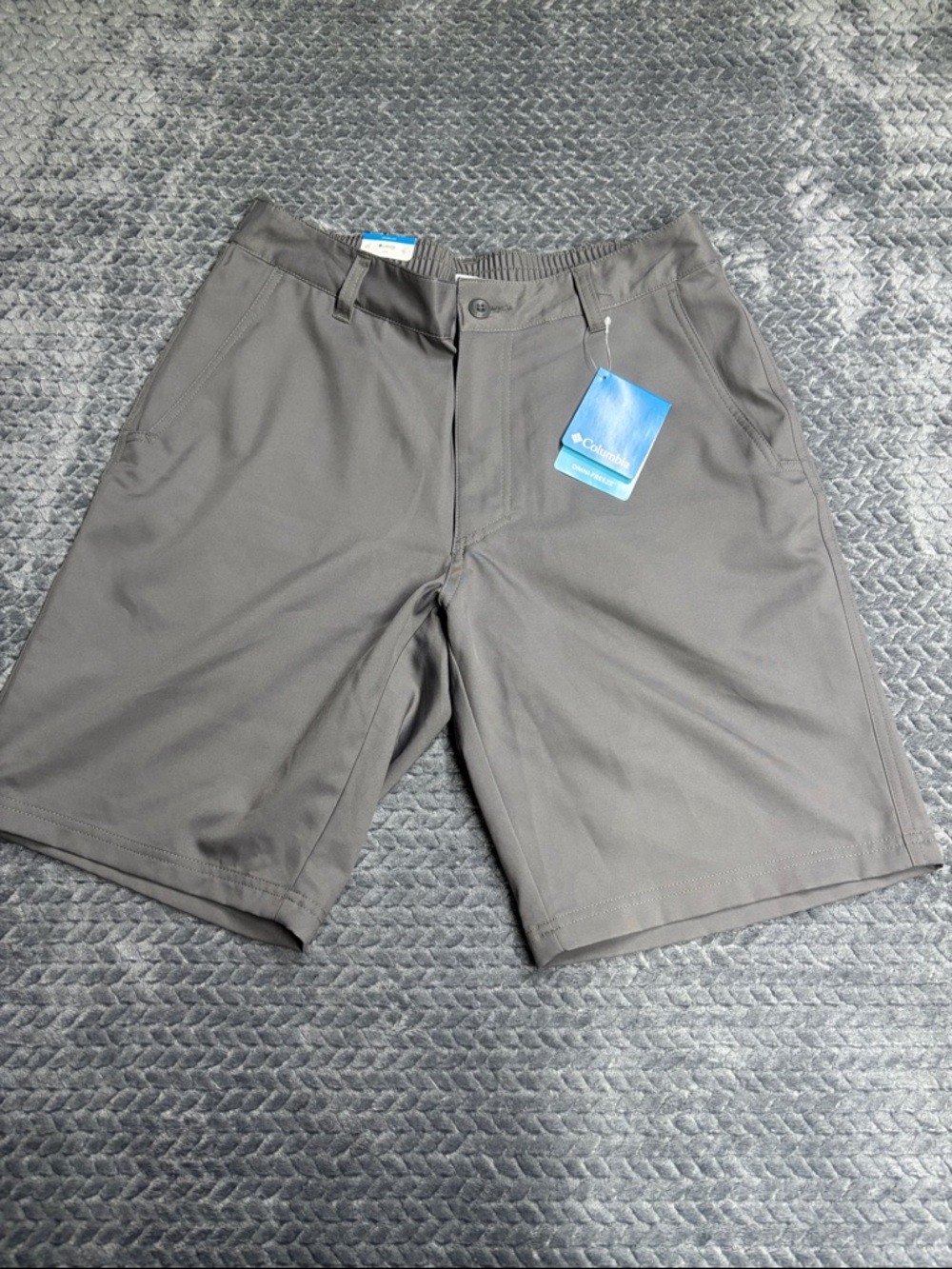 Columbia Men's Charcoal Stretch Athletic Shorts